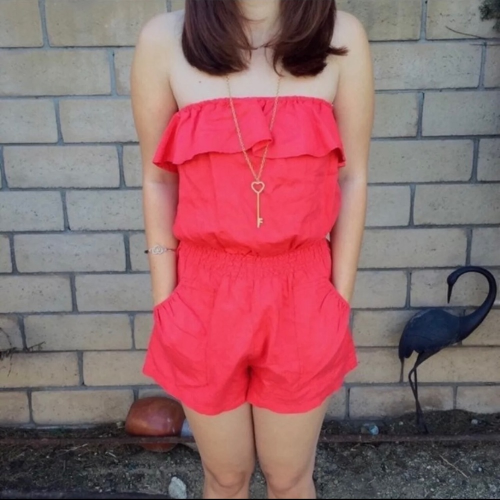 Strapless Romper